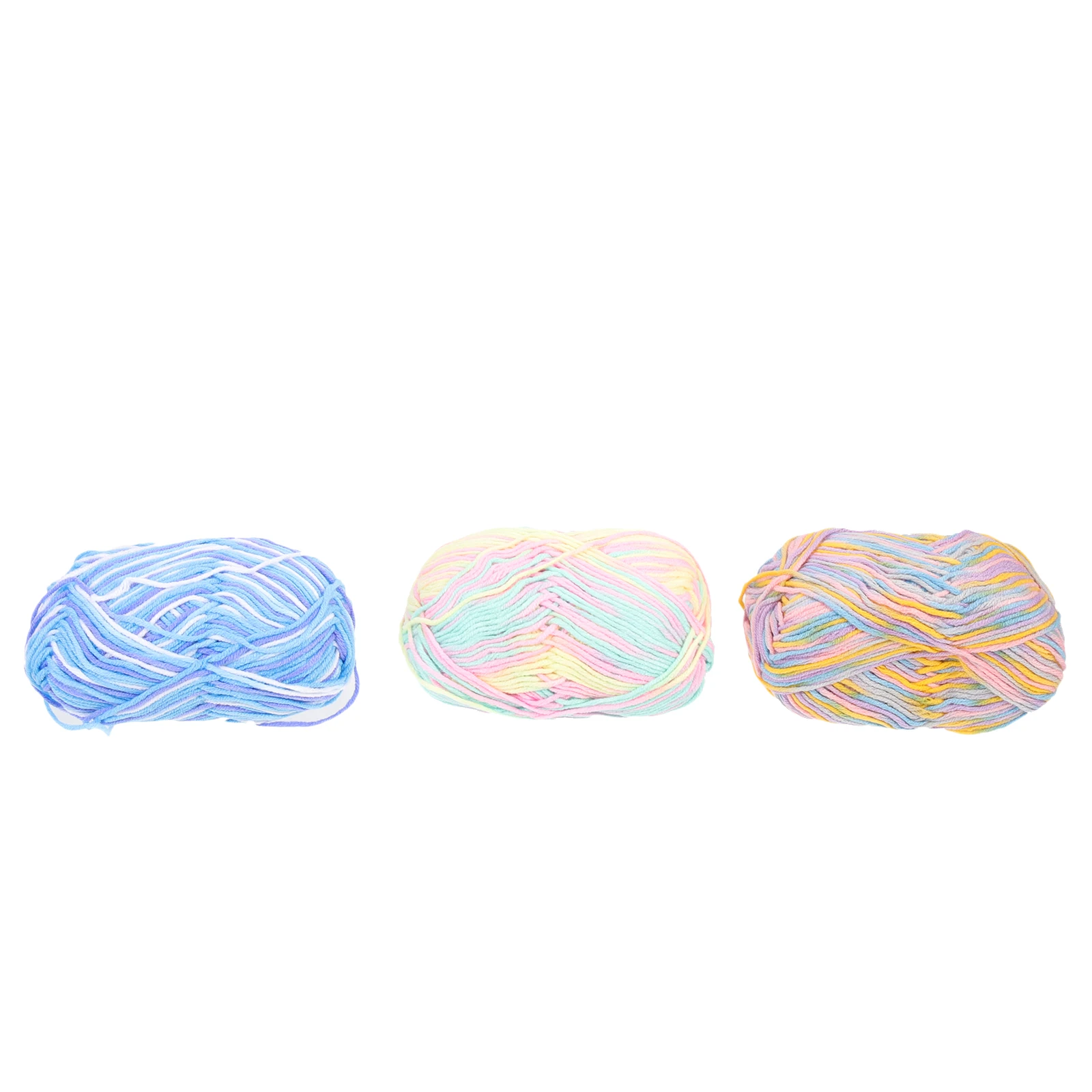 

3Pcs Cuttable Cotton Yarns Multi-Function Crocheting Yarns Practical Durable Glossy Appearance Home Decoration Beading Jewelry