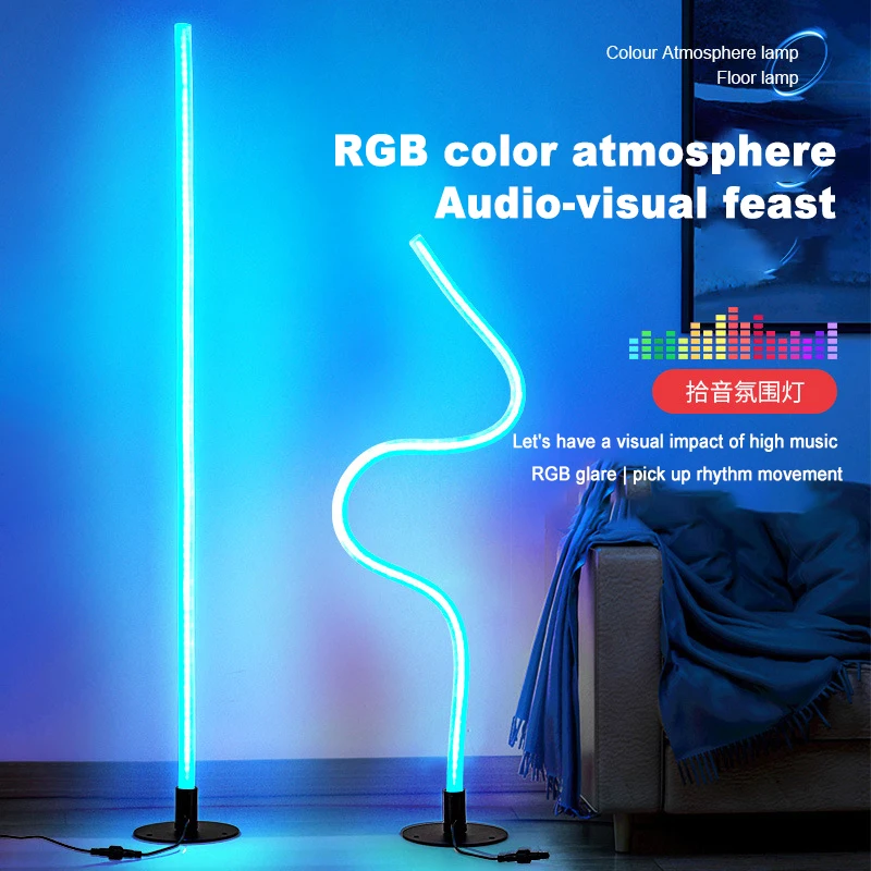 DIY customizable bedroom corner graffiti game RGBW floor lamp wall lamp living room RGB with WiFi control