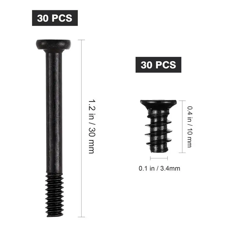 60pcs Computer Cooling Fan Mount Screws Case Fan Long Short Screws Set Short Screws For Computer Fan Mounting Screw