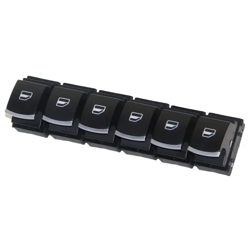 6PCS  OEM Chrome Window Lifter Switch For VW Jetta Golf GTI MK5 MK6 Passat B6 3C Rabbit Tiguan 5ND 959 855 5ND959855