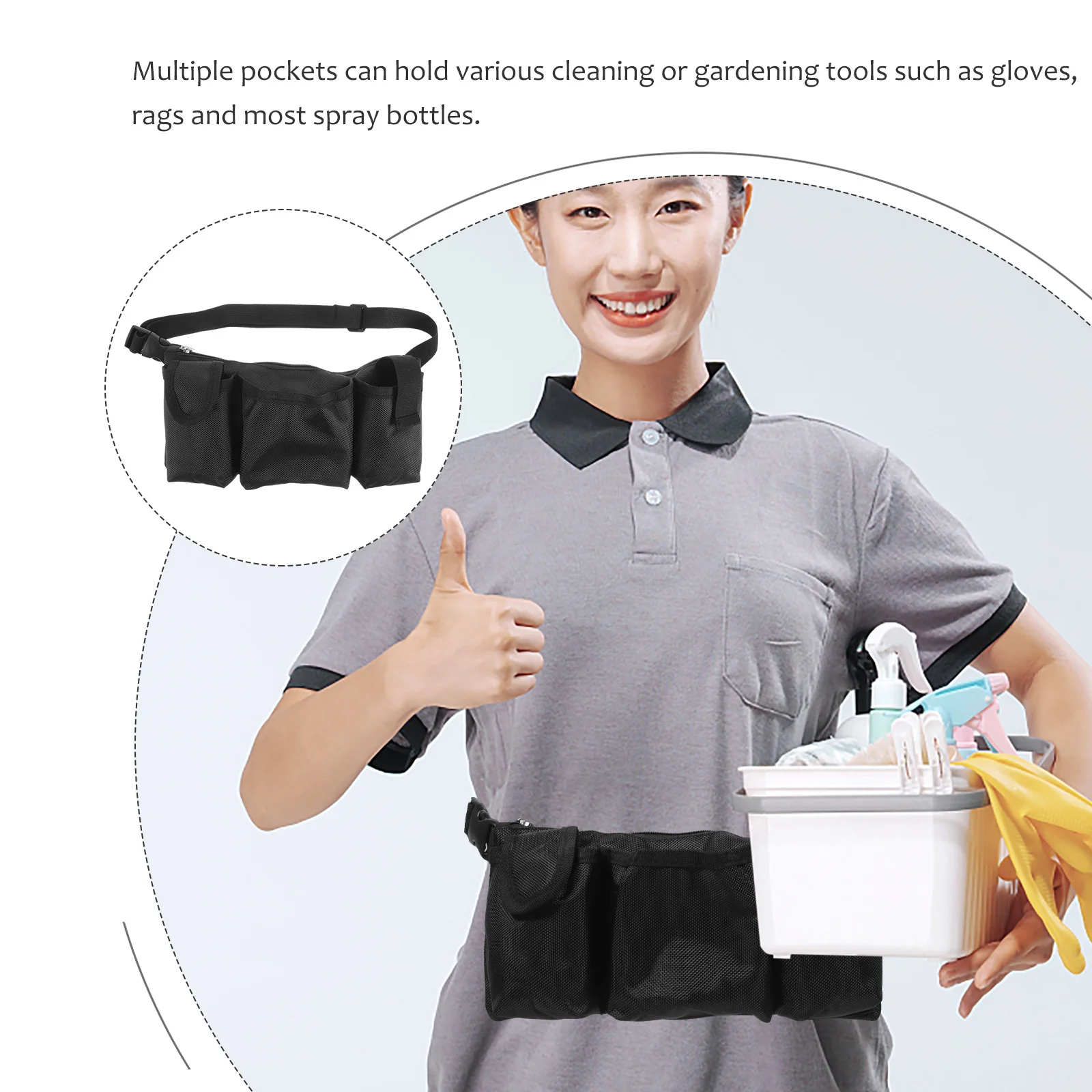 المهنية حزام التنظيف حديقة أداة جيوب الخصر المئزر دائم قماش قابل للتعديل حامل كهربائي تخزين الهاتف البستنة