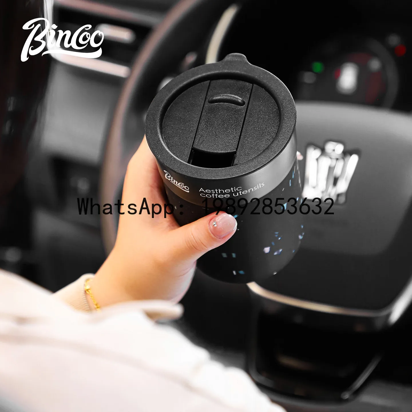 

Xl minimalist ceramic coffee mug - office insulated water cup with silicone anti-scald handle - direct drink mug