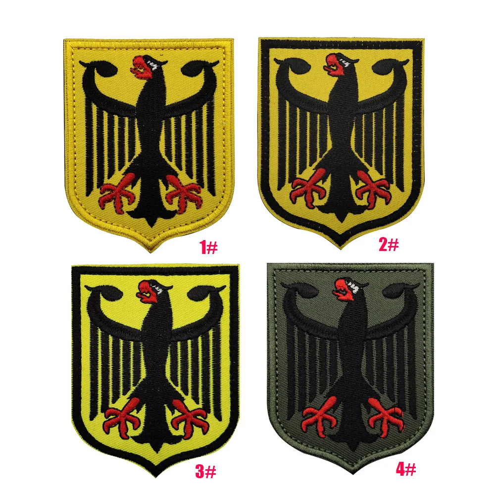 New ! Reflective IR Fabric German Flag Patches Germany Camouflage Armband Deutschland Morale DEU Eagle Patches