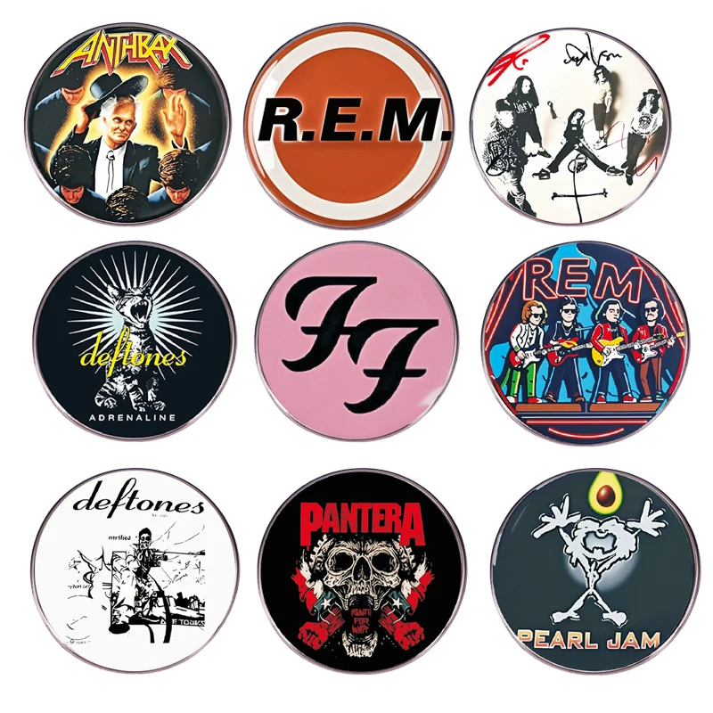New Rock Band Pin Music Album Badge Pop Band Brooch Jewelry Gift Clothing Accessories Wholesale for Fans and Friend