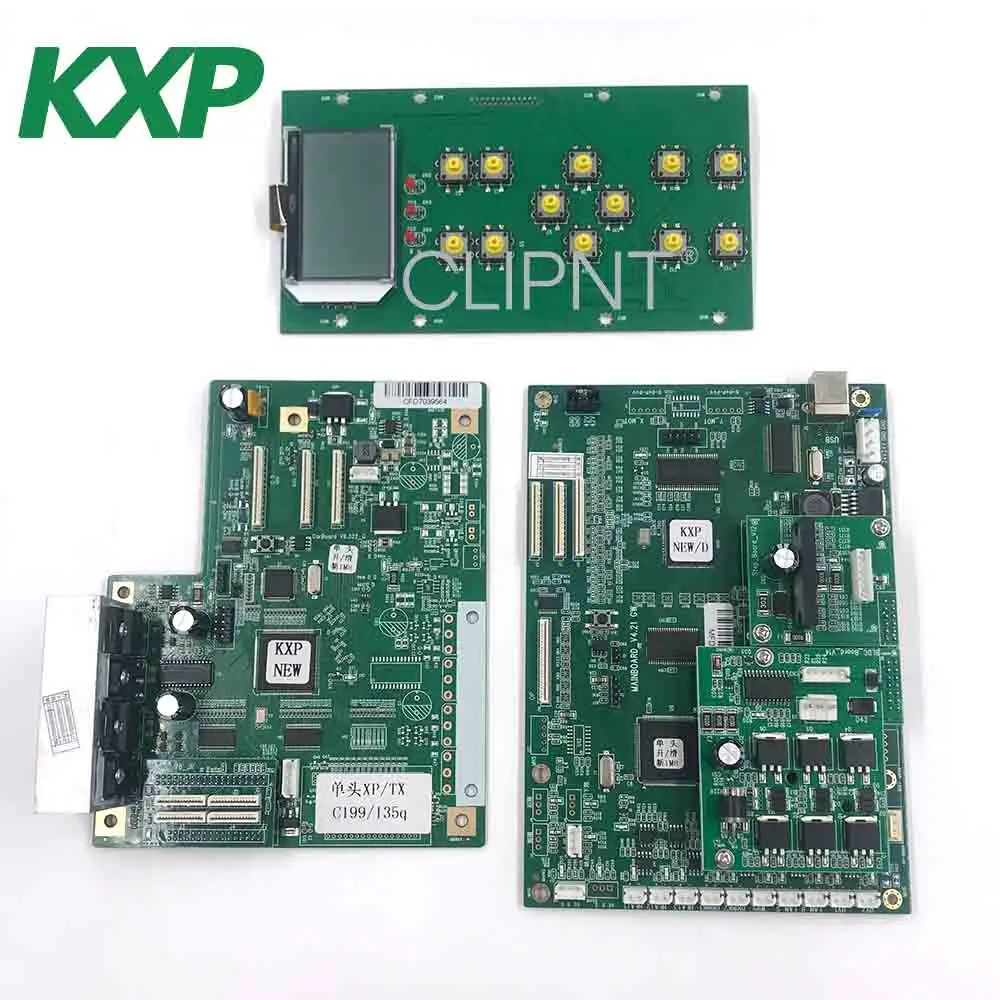 CLIPNT KXP Inkjet Printer Parts Single Head XP600 Main Board and Cartridge Board Kit