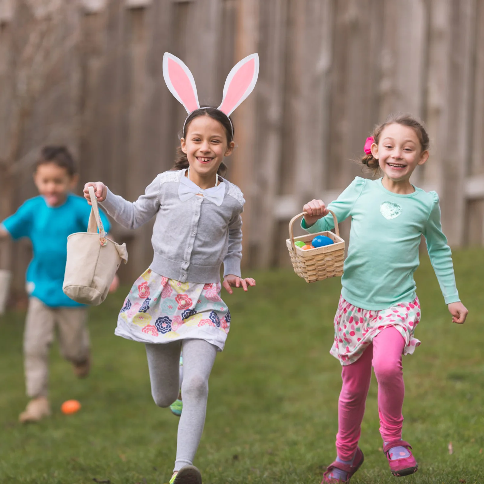 3pcs Rabbit Ear Set Bunny Headdress Cosplay Hair Hoop Easter Masquerade Kids Rabbit Ear Headdress Accessories