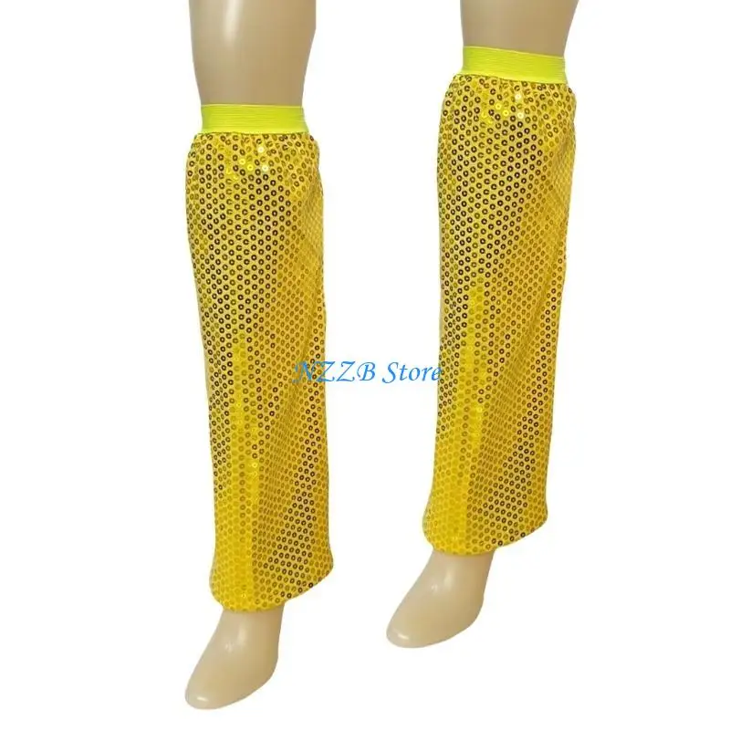 

T21F Harajuku Sequints The Negs Warmers Sparkling Cosplay Party Elastic Cuffs Boot Covers для ног рукава для женщин костюм для