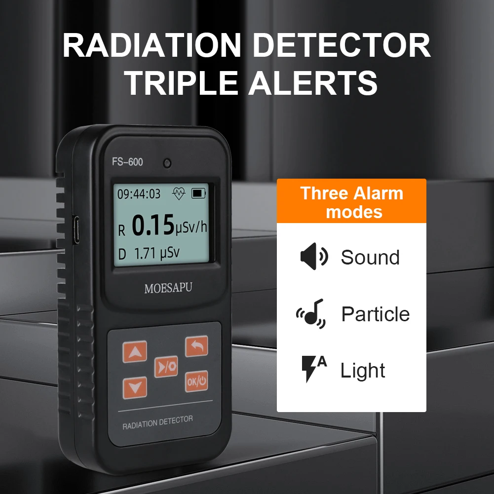 Bosean Geiger counter Nuclear Radiation Detector X-ray Beta Gamma Detector Geiger Radioactivity detector Nuclear Wastewater