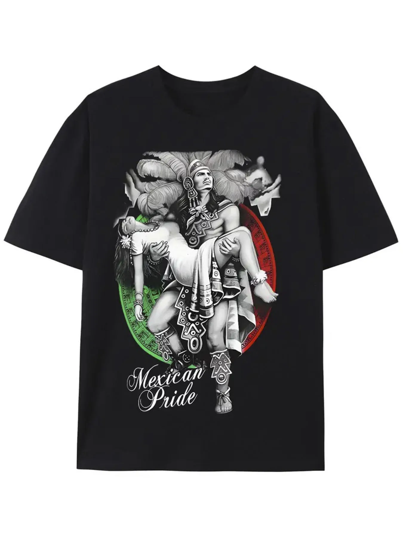 100% Cotton T-Shirt, Mexico, Printed T-Shirt with Pattern, Casual Round Neck, Men'S T-Shirt Short Sleeved, Preferred