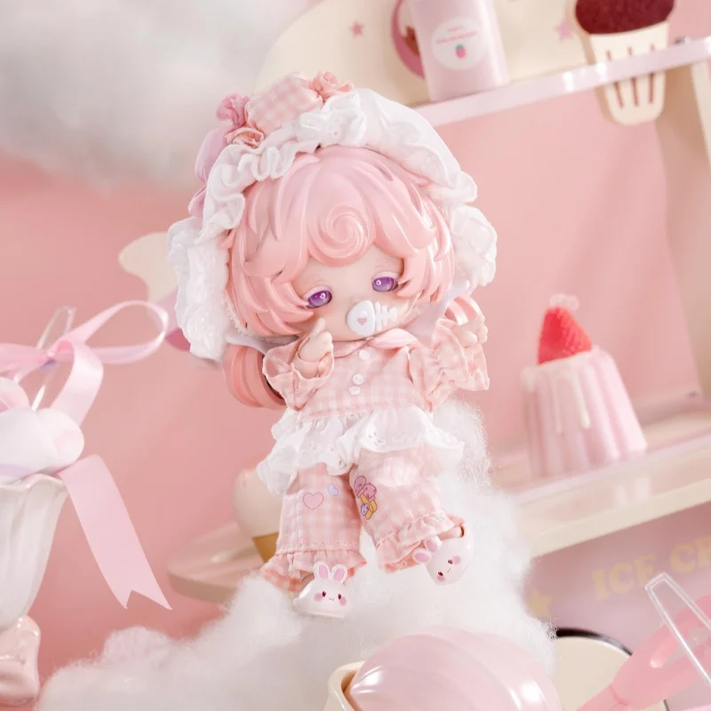 Em estoque autêntico come4free bolo de leite sonho puff série 12 minutos boneca móvel vestir-se boneca bjd caixa cega ornamento presentes kawaii