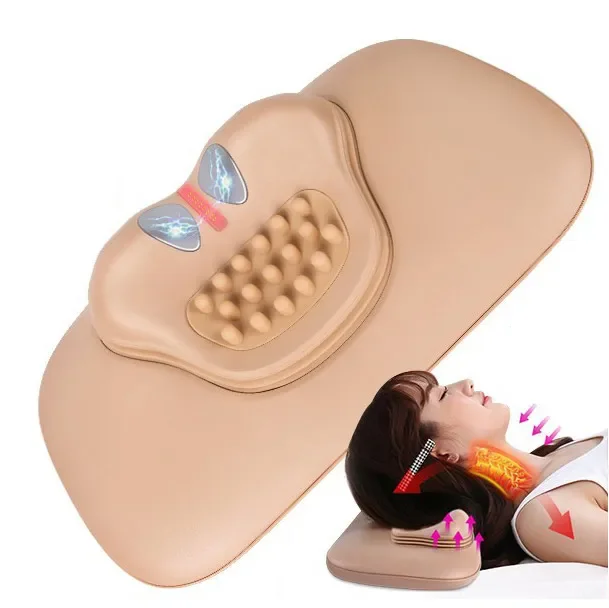 

Pillow Neck Traction Massager Portable Cervical Neck Massager With Heating and EMS For Spondylosis