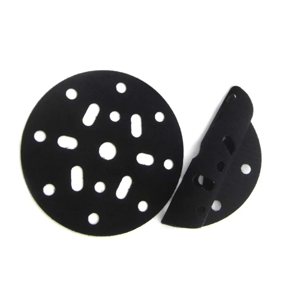 2pcs 6 Inch 150mm Interface Pad Protection Disc 17-Holes Soft Sponge Interface Pad For Sander Backing Pads Buffer Power Tools