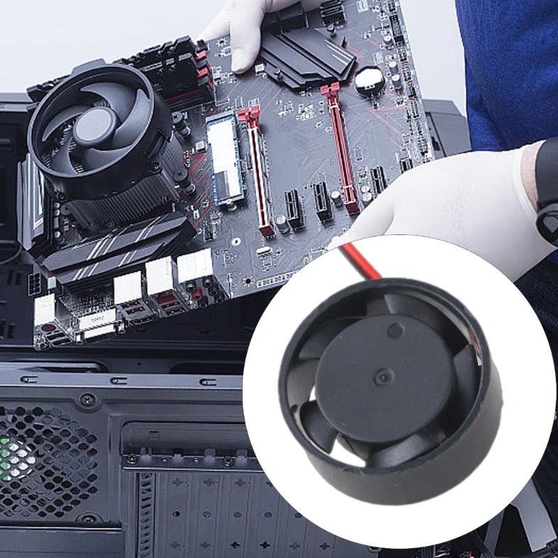 자동차 LED 효율적인 냉각 팬용 강력한 2510 팬 자동차 LED 설정용 2510 팬 25mm 25x10mm 유압 베어링 팬