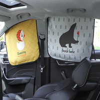 Magnetic Curtain In The Car Window Sunshade Cover Cartoon Universal Side Window Sunshade UV Protection For Kid Baby Children