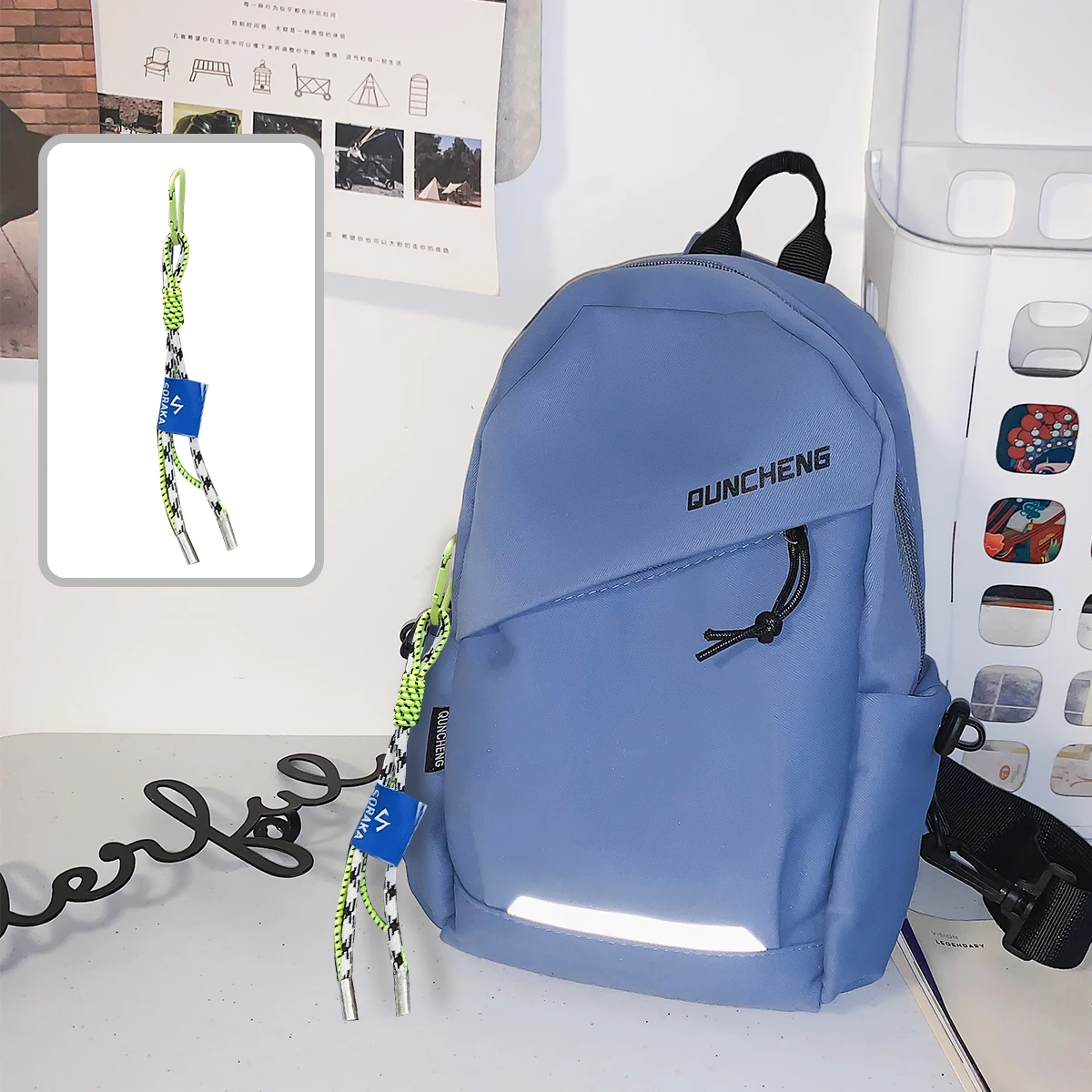 Blue Strap Pendant