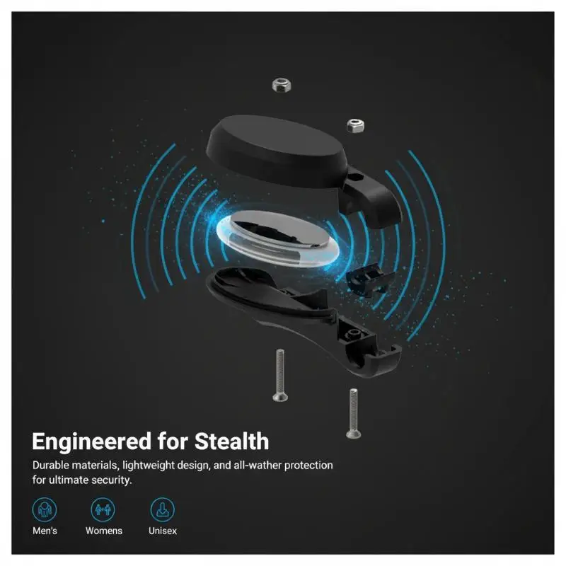 Bicycle Tracker Protective Shell Hidden GPS Mount Weatherproof for Daily School Commuting Bike