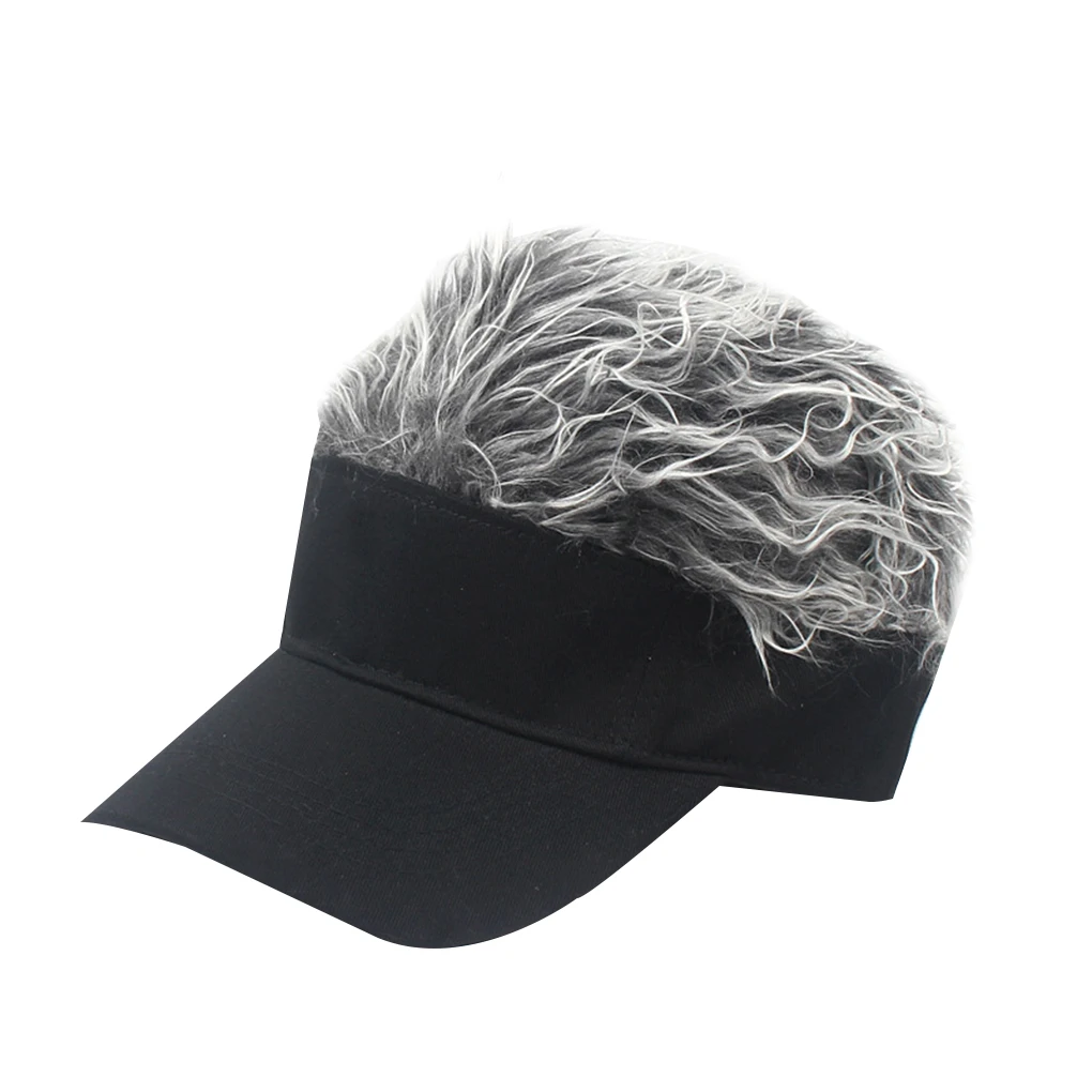 

2024 New Baseball Cap With Spiked Hairs Wig Baseball Hat With Spiked Wigs Men Women Casual Concise Sunshade Adjustable Sun Visor