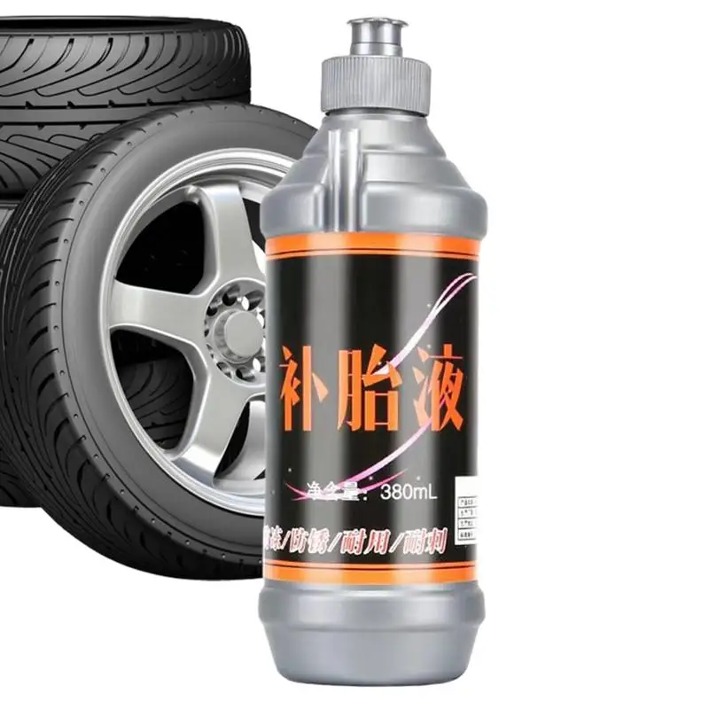 Tubeless Tire Sealant 380ml Seals Faster Lasts Longer Sealant Long-Lasting Tire Sealant Fast Tire Tube Sealant Strong Sealing