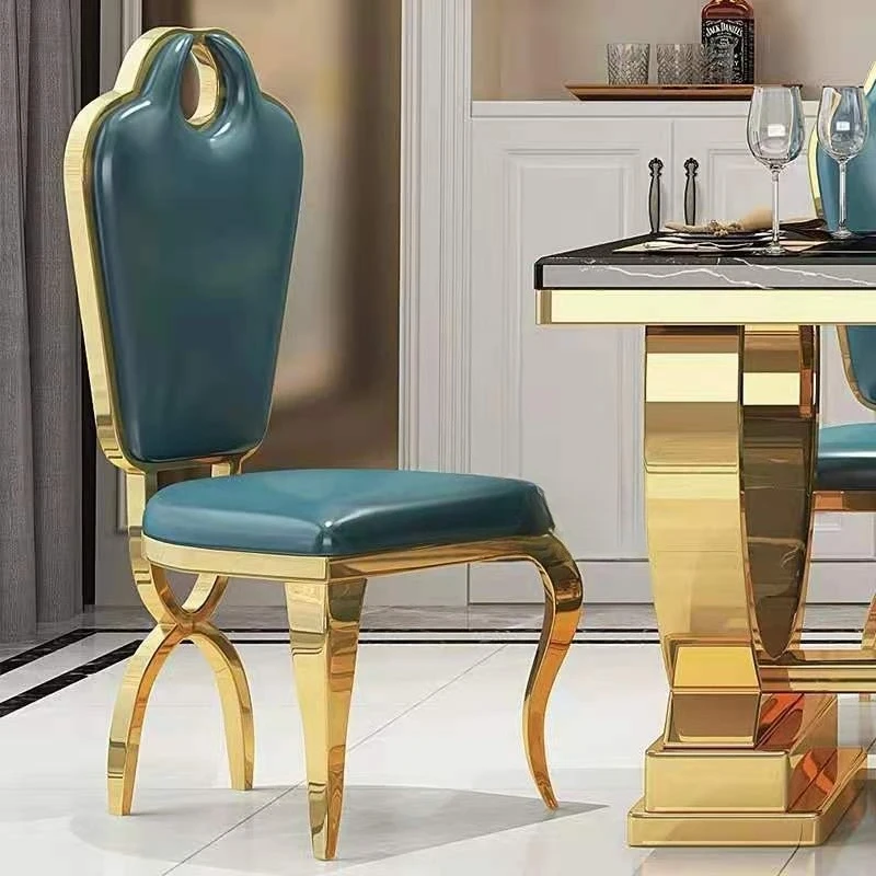 モダンなシンプル住宅、軽奢なダイニングチェア、北欧風レストランの背もたれ付きレジャーテーブルと椅子