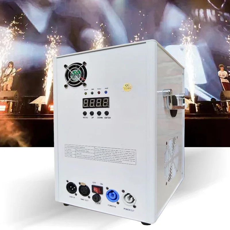 

2PCS/Lot Stage Cold Spark Machine 700W DMX512 Remote Control Cold Firework Fountain Sparkler Machine for Wedding Party DJ Disco