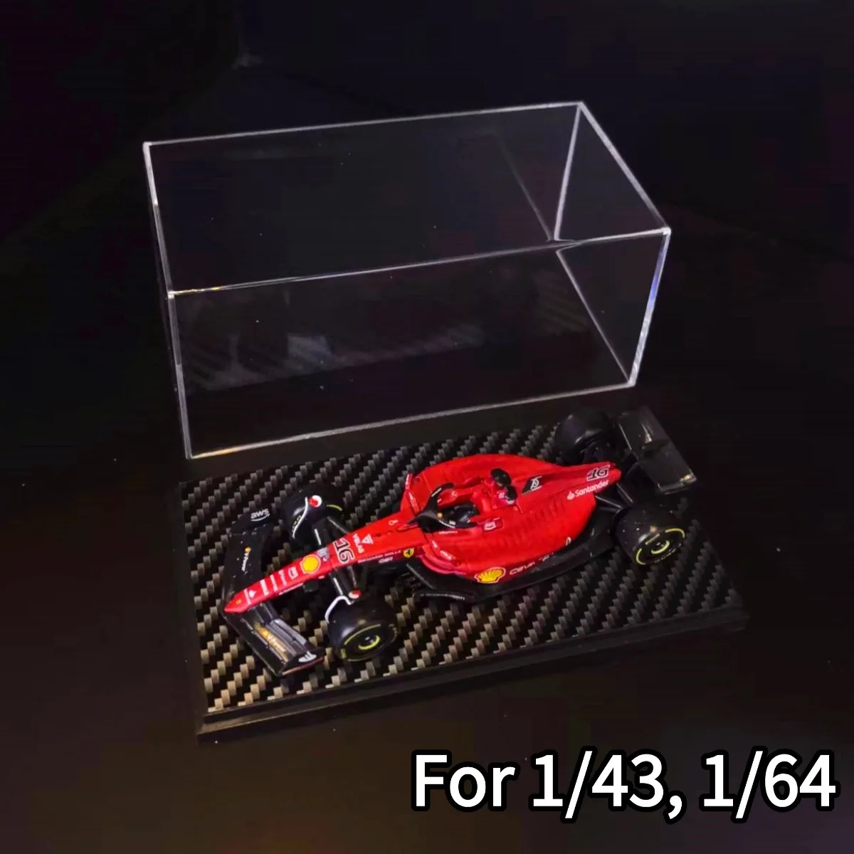 1:43 1:64 1:87 스케일 톰카 부라고 스파크 미니챔프스 F1 자동차 모델 포뮬러 1 미니어처 장난감용 아크릴 디스플레이 케이스 박스