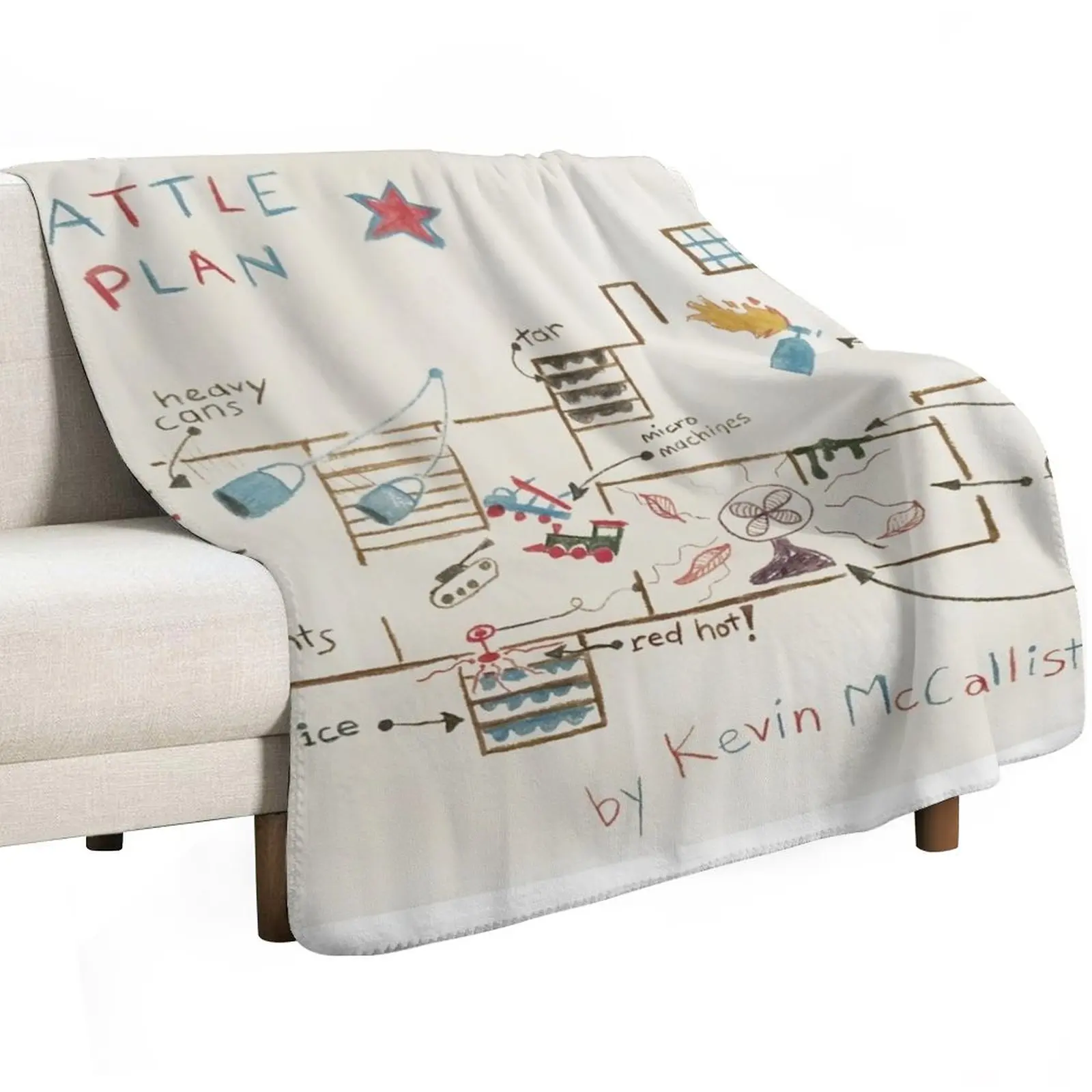 Kevin's Battle Plan Throw Blanket anime sofa bed for winter warm winter halloween Beach Blankets