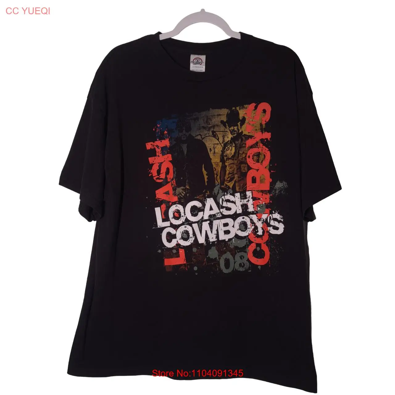 LoCash Cowboys Red Man RoadHouse Tour 08 USED Shirt ( XL, Y2K, Country)