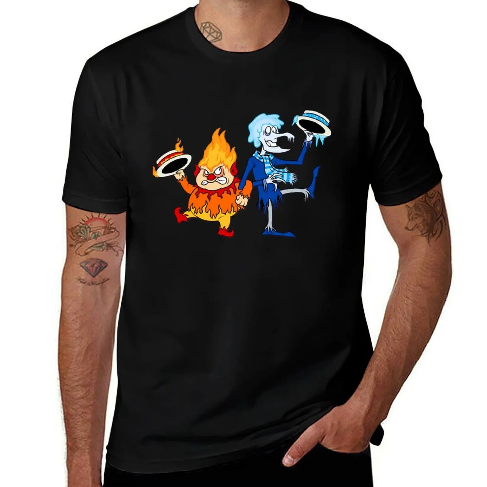 Heat Snow Miser T-Shirt Basic Crew Neck Short Sleeve Top T-Shirt