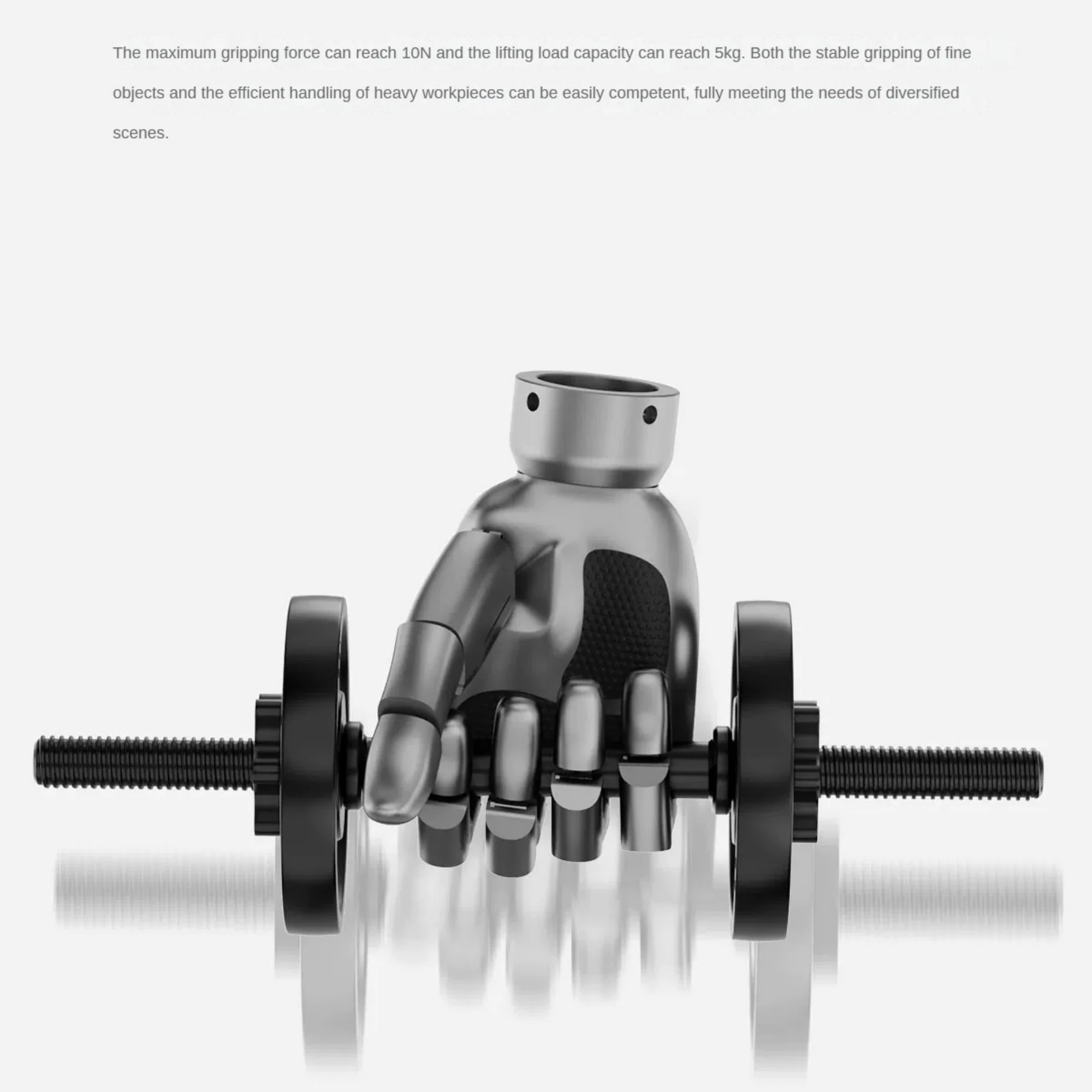 NCZOBOE 5Kg Tirail Load Dexterous Hand with Brushless Motor Five Finger 6 Dof Robotic Hand Humanoid Palm Programmable