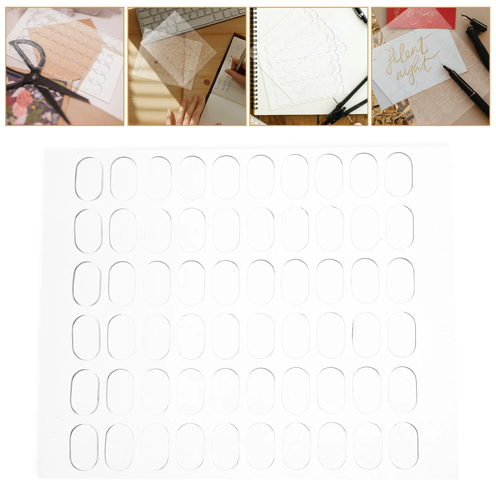 120 stuks transparante film dubbelzijdige tape ronde stickers zelfklevende stip ballonnen stippen helder acryl hoge viscose verwijderbare punt