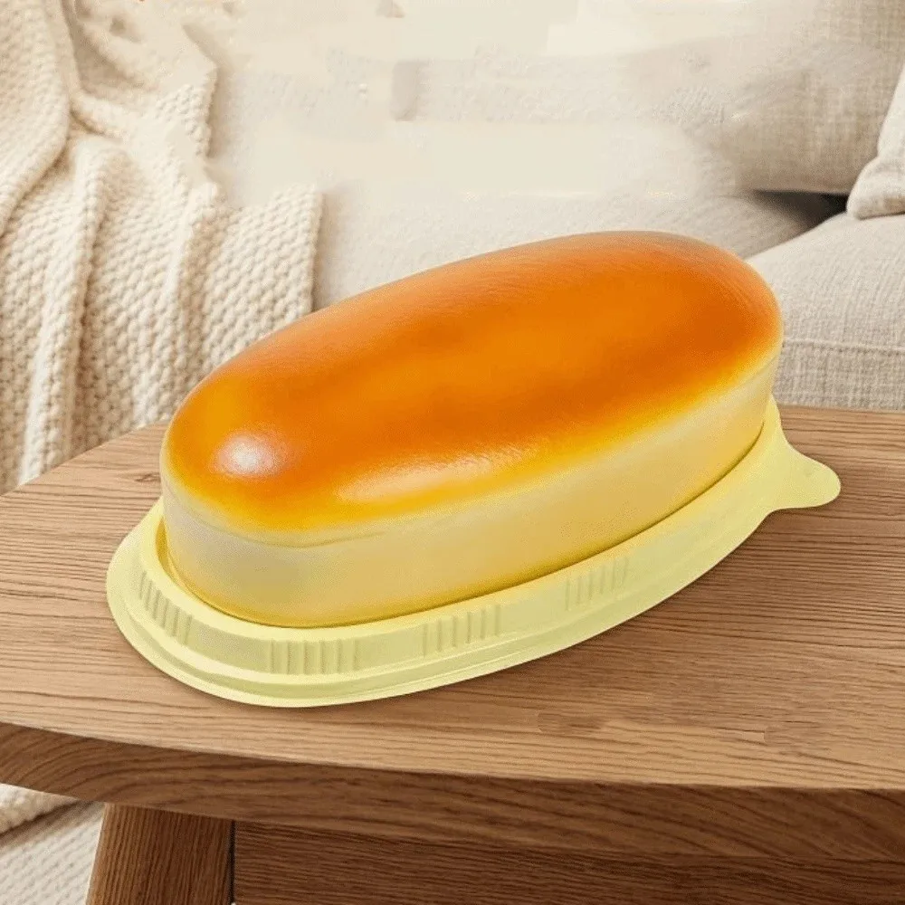 

Simulated Simulated Cheese Cake Squeeze Toy Slow Rising Prank Decoration Bread Squishy Toy Soft Elastic Realistic