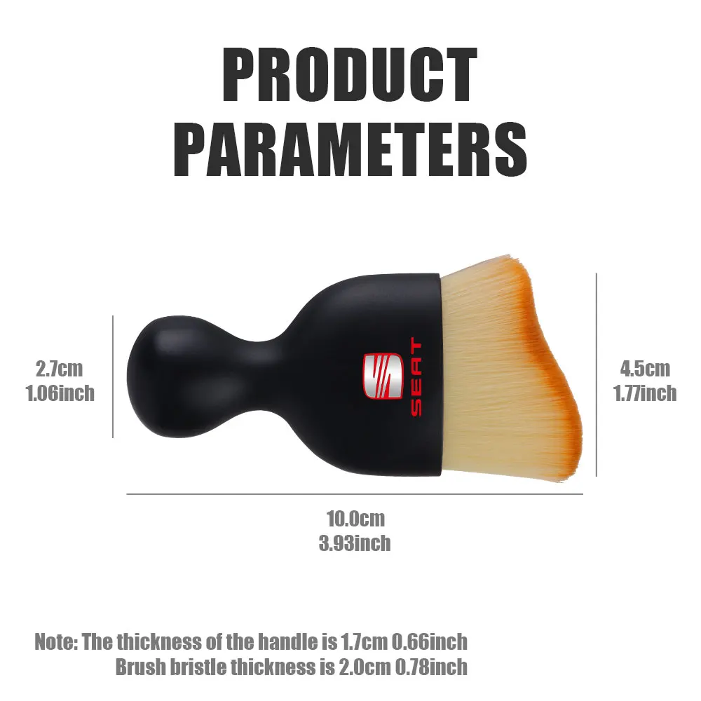 Herramienta de cepillo suave para limpieza Interior de coche, eliminador de polvo para Seat Cupra FR Racing Ibiza Leon Ateca Formentor Sportcoupe