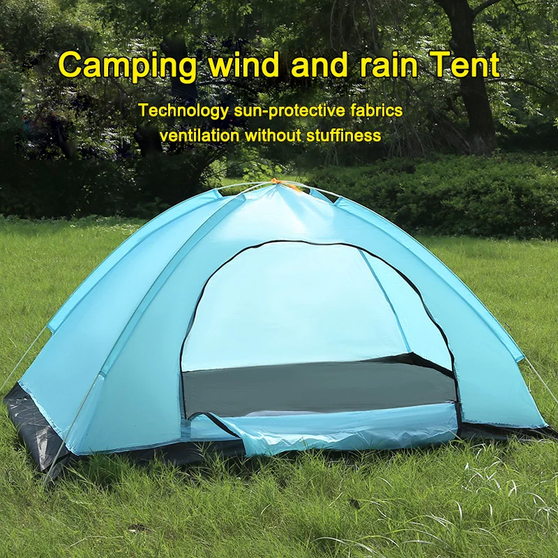 AUNCT 2 Person Instant Pop Up Lightweight Camping Tent, Portable Ultralight Waterproof Windproof Anti-UV Sun Shelter Tent