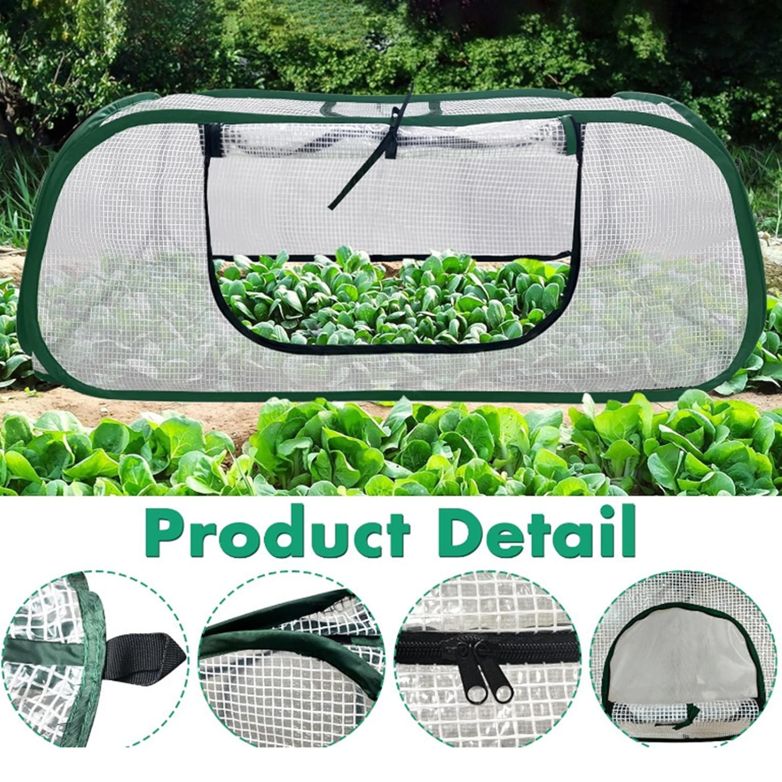 PVC Plant Frost Cover for Winter Garden Potted Plants Foldable Weatherproof Shield Protective Blanket for Vegetables Yard