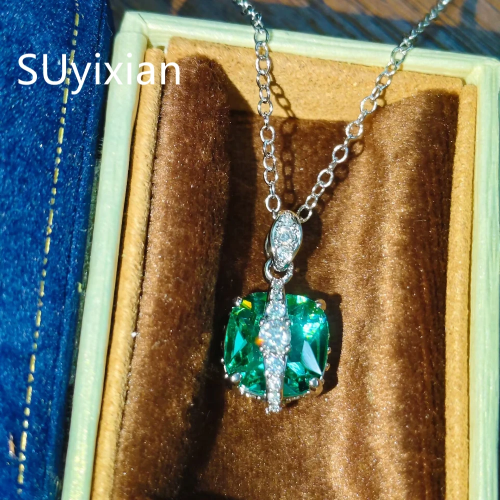 925 Sterling Silver Multi-Color Sugar Cube Earrings Ring Necklace Set
