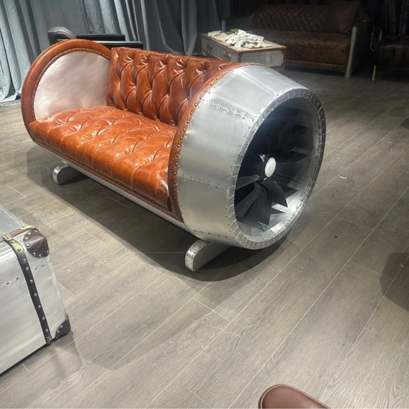 

Industrial wind sofa chair aircraft turbine engine modeling sofa