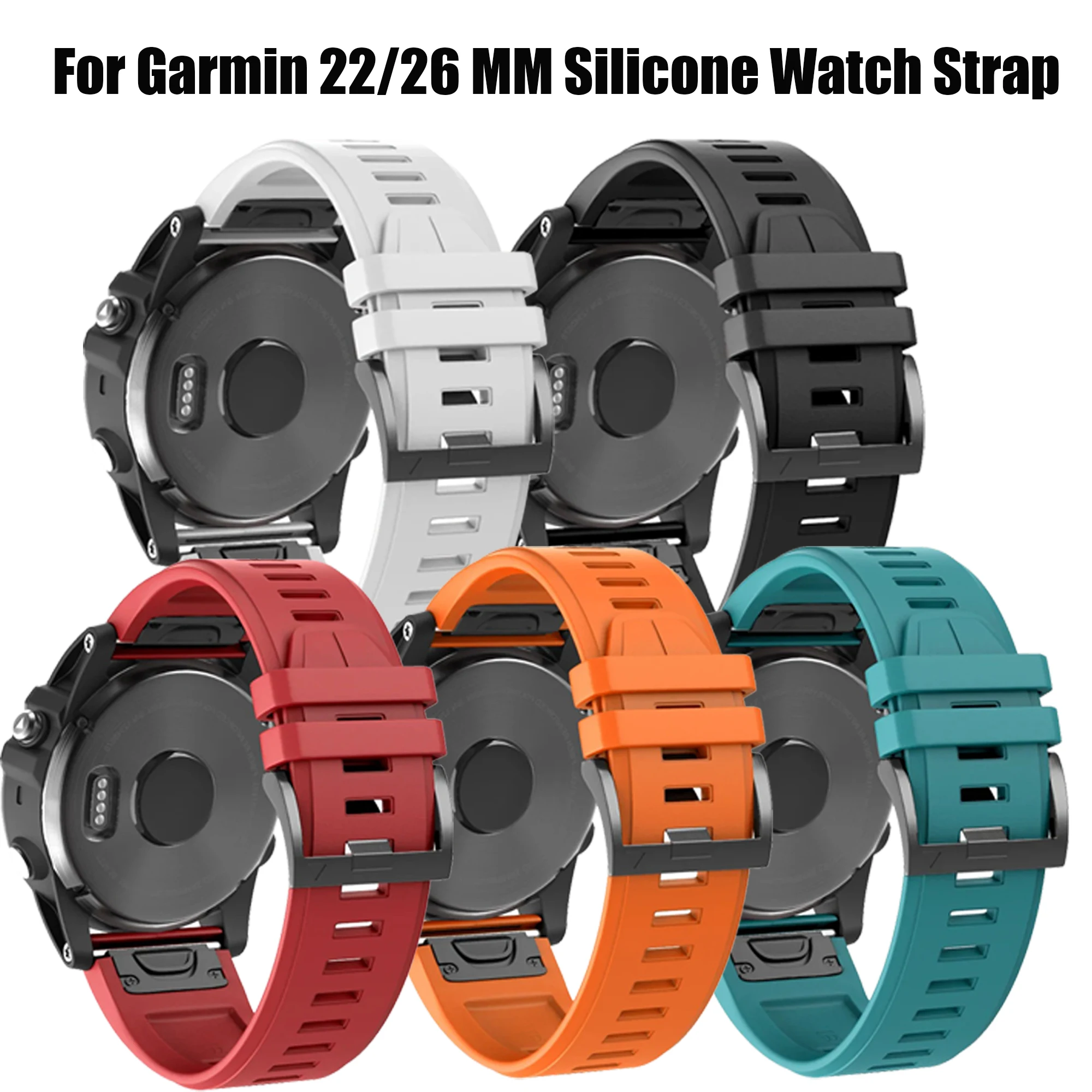 ل Garmin Fenix 3 Fenix 5 Fenix 5 plus Fenix 6X Fenix 6X Pro Fenix 6 GPS Fenix 7 Fenix 7X Forerunner 935 945 حزام سيليكون #1