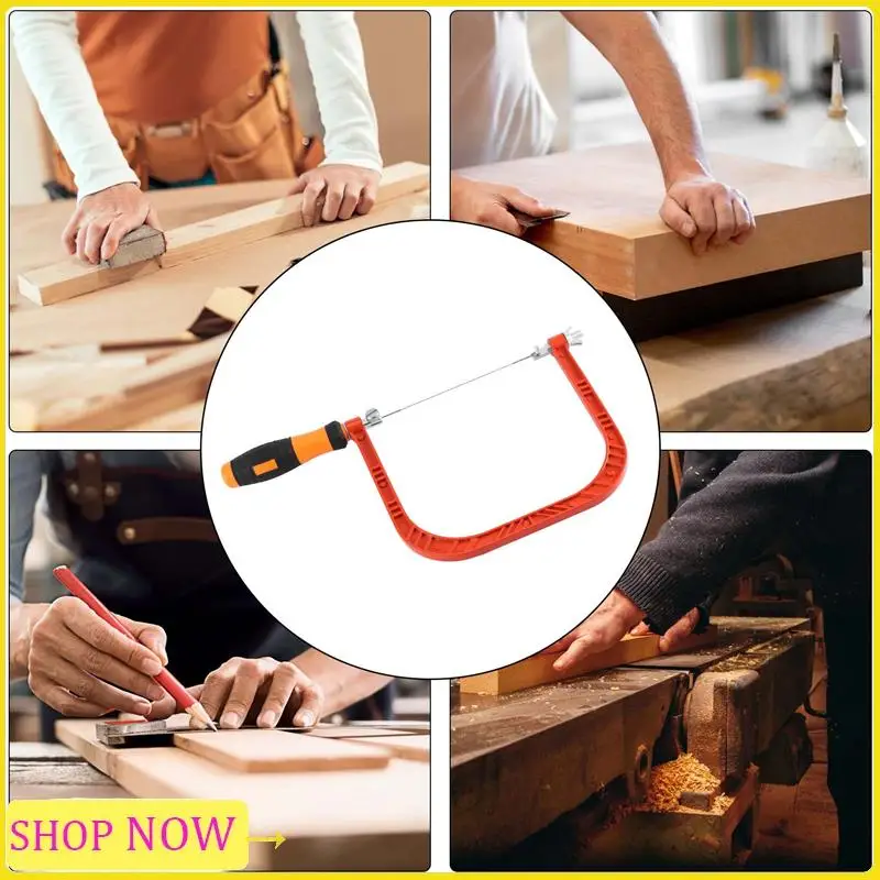 

Especial 6 Inch Coping Saw Hand Saw, Fret Saw Coping Frame And Extra 20 Pcs Replacement Blades Set For Wood,Plastic, Rubber, Ect