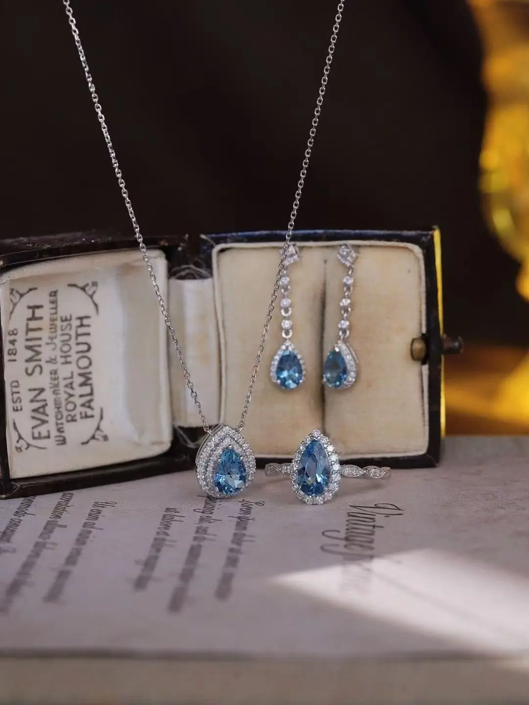 

Серебряное колье 925 пробы с натуральным аквамарином маркизы 1 карат, синий драгоценный камень, подвеска, цепочка для свитера, женские ювелирные изделия, дропшиппинг