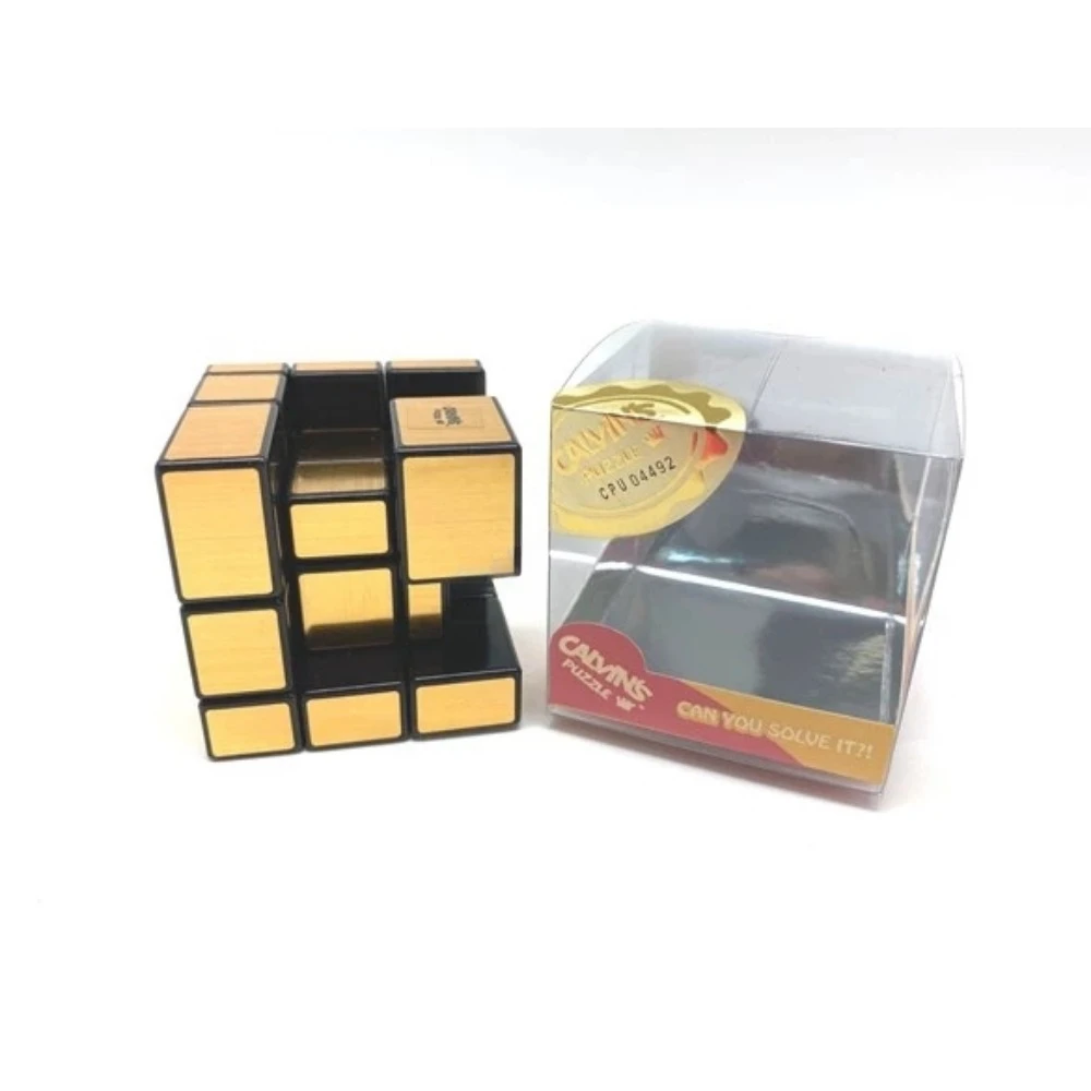 Barber's Puzzle Cube grey Mirror Illusion Inside II (rosa nero blu corpo) in piccola scatola trasparente Cast Coated Magic Cube Toys