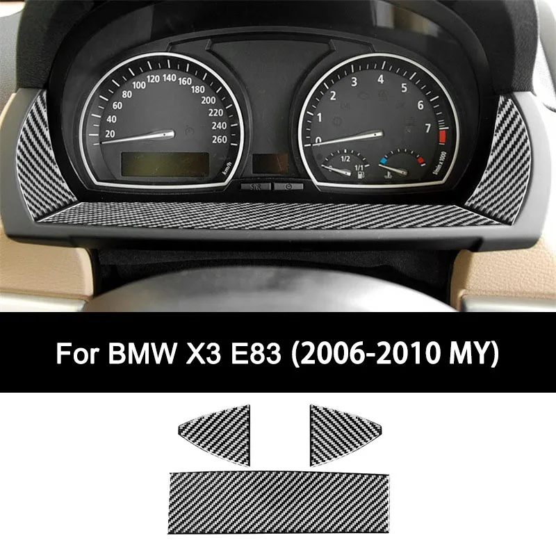 

For BMW X3 E83 (2006-2010 Model Year) Premium Carbon Fiber Car Central Control Dashboard Panel Interior Sticker Auto Accessories