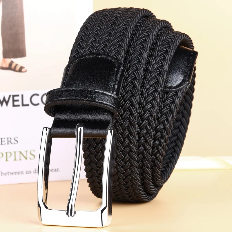 

Elastic Woven Elastic Waistband Korean Version Fashionable Men's And Women's High-Quality Military Hunting Training Pants Belt