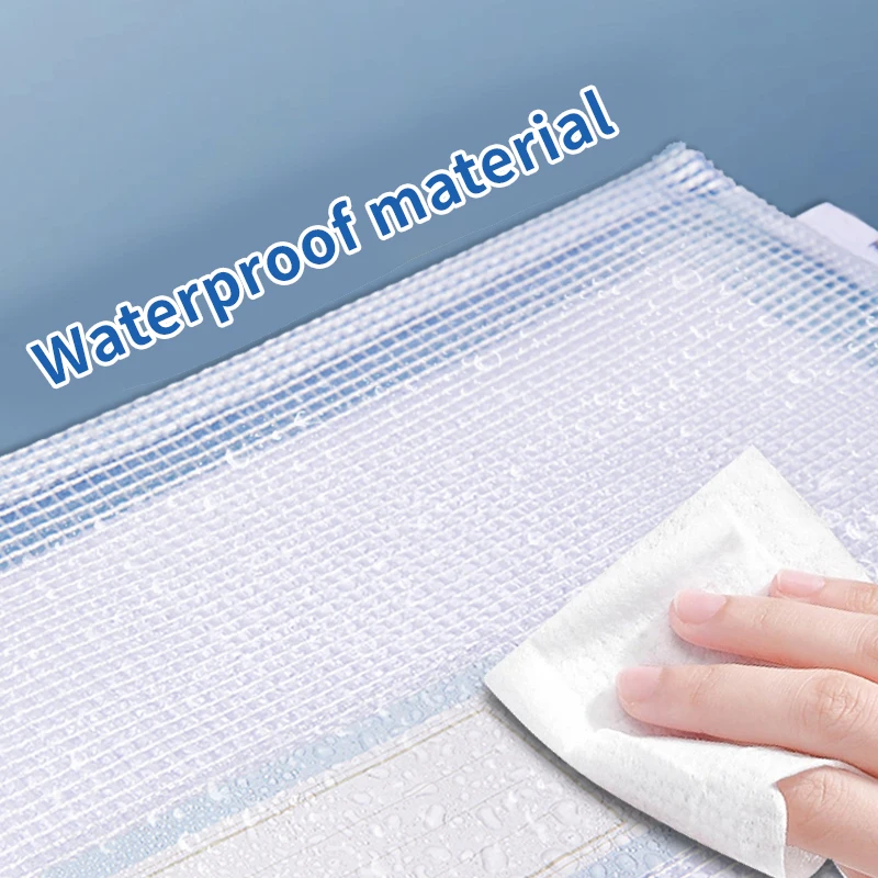 5/10/20/30PCS File Storage Bag Folder Large Capacity Gridding A4 / A5 Waterproof Zip Bag For School Office Document Organize Bag view 3