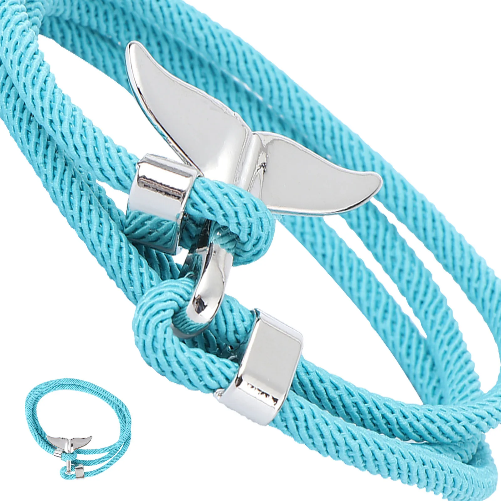 1 قطعة ذيل الحوت زوجين سوار الإبداعية أسلوب بسيط الإسورة لارتداء اليومي سنة حفلة هدية رائعة زخرفة اليد