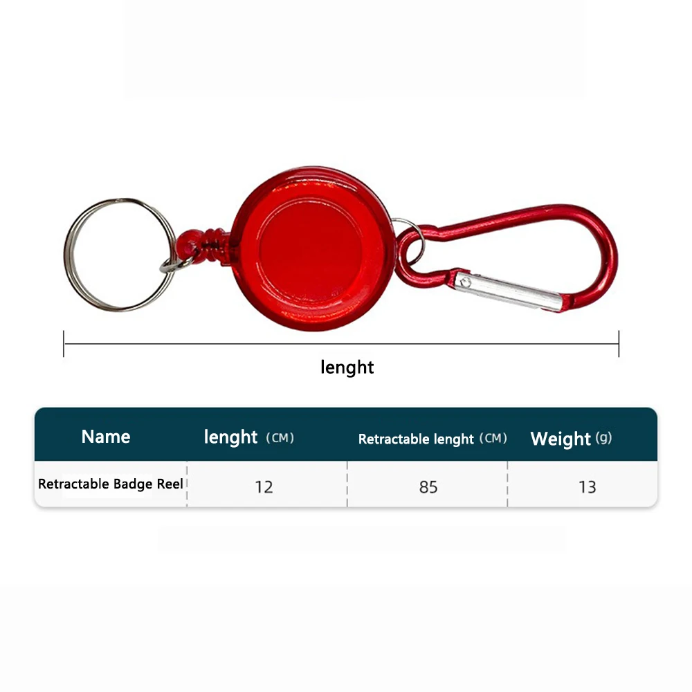 Fishing Retractable Key Chain Gear Combo Cord Easy Release Badge Holder Fly Fishing Zinger Retractor Fishing Tackle Accessories