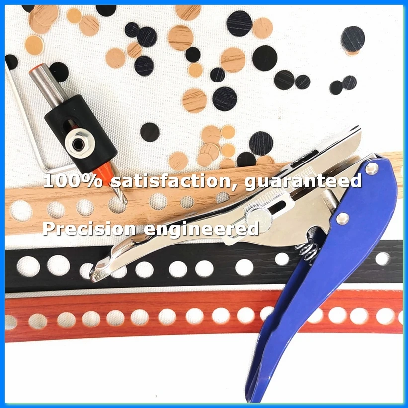 2PackX(Manual Edge Band Puncher Plier 8mm Hole Card Punching Tool for Plastic Sheet Photo Paper PVC ABS Opener Nail Hole Plier)