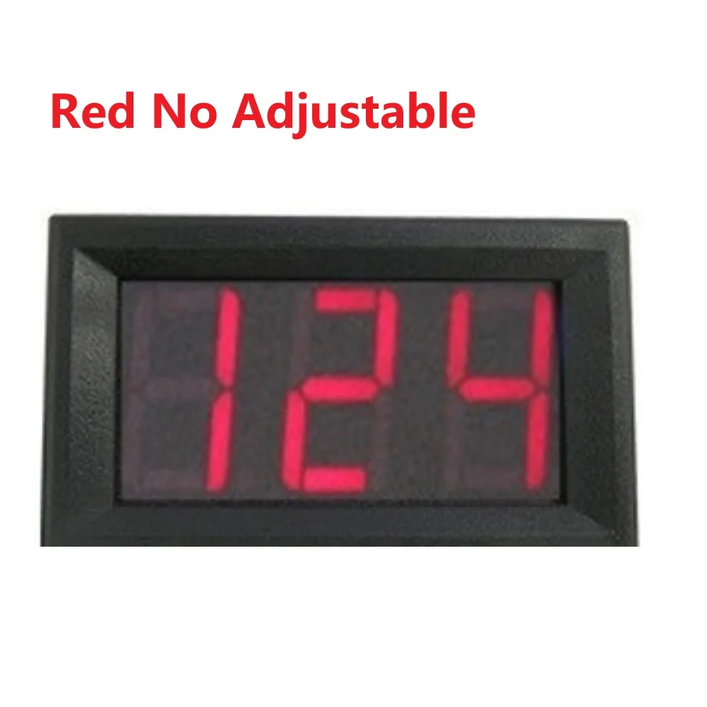 LED Digital Voltmeter Head DC 5V-120V Two Wire Input No External Power Supply Required for EV Reverse Monitoring