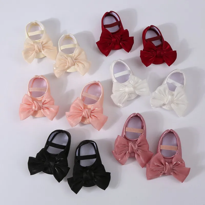 Zomer baby meisjes schoenen zoete strik prinses leren wandelschoenen lente pasgeboren canvas schoenen peuter eerste wandelaars