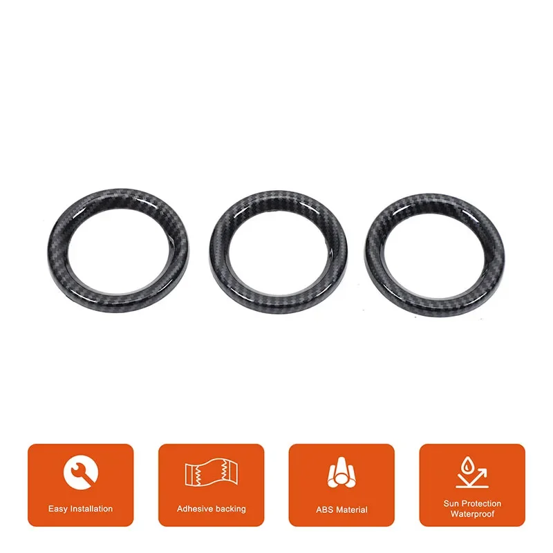 

ABS Carbon Car Instrument Meter Clock Ring Cover Meter Clock Ring Cover For Nissan 370Z Dashboard Decorative Trim Frame