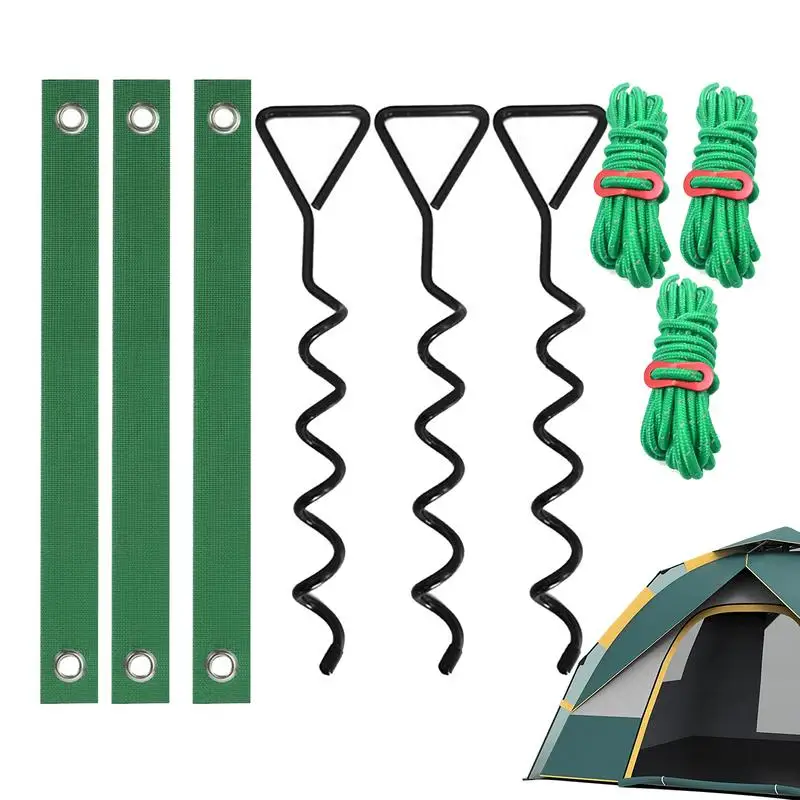 

Tree Straightening Kit Anchor Support Kit For Young Trees Against Bad Weather Leaning Sapling Straightening Kit Include 3Pcs